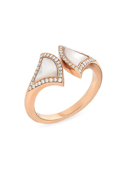 [✨Rose💎]DREAM MOP DIAMOND OPEN RING