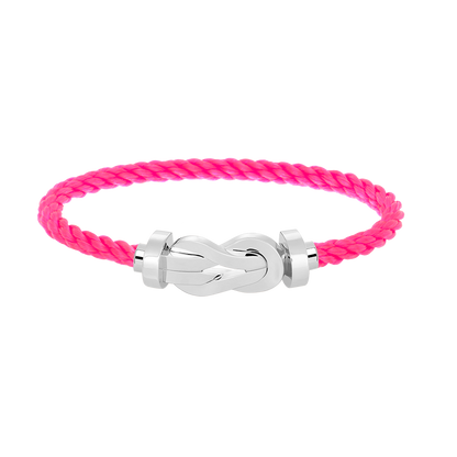 [✨Rose💎]CHANCE LARGE 8 FIGURE BUCKLE NO DIAMOND BRACELET SILVER