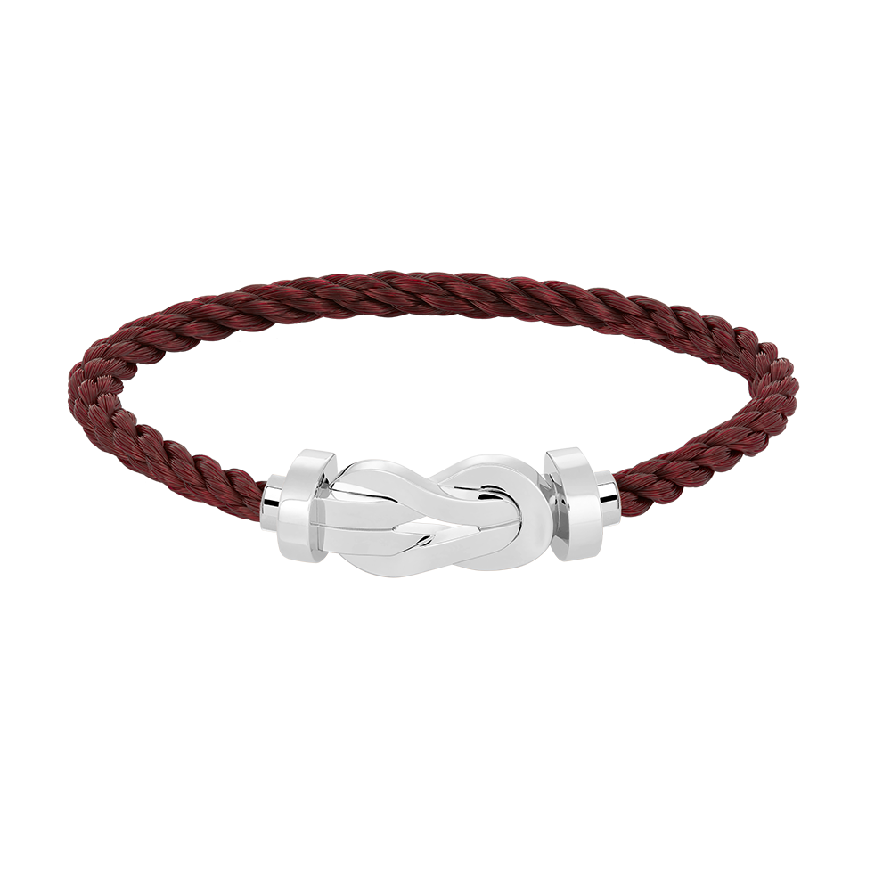 [✨Rose💎]CHANCE LARGE 8 FIGURE BUCKLE NO DIAMOND BRACELET SILVER