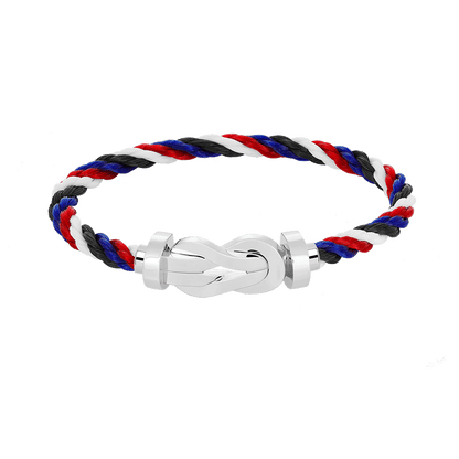[✨Rose💎]CHANCE LARGE 8 FIGURE BUCKLE NO DIAMOND BRACELET SILVER