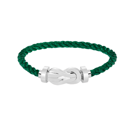 [✨Rose💎]CHANCE LARGE 8 FIGURE BUCKLE NO DIAMOND BRACELET SILVER