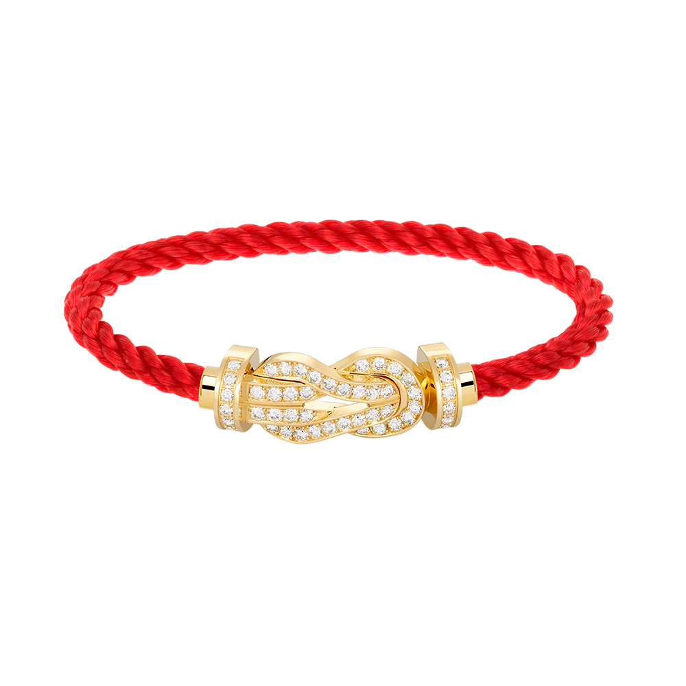 [✨Rose💎]CHANCE LARGE 8 FIGURE BUCKLE FULLDIAMOND BRACELET GOLD