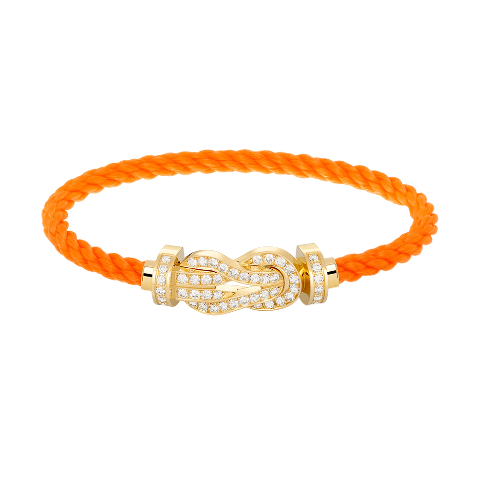 [✨Rose💎]CHANCE LARGE 8 FIGURE BUCKLE FULLDIAMOND BRACELET GOLD