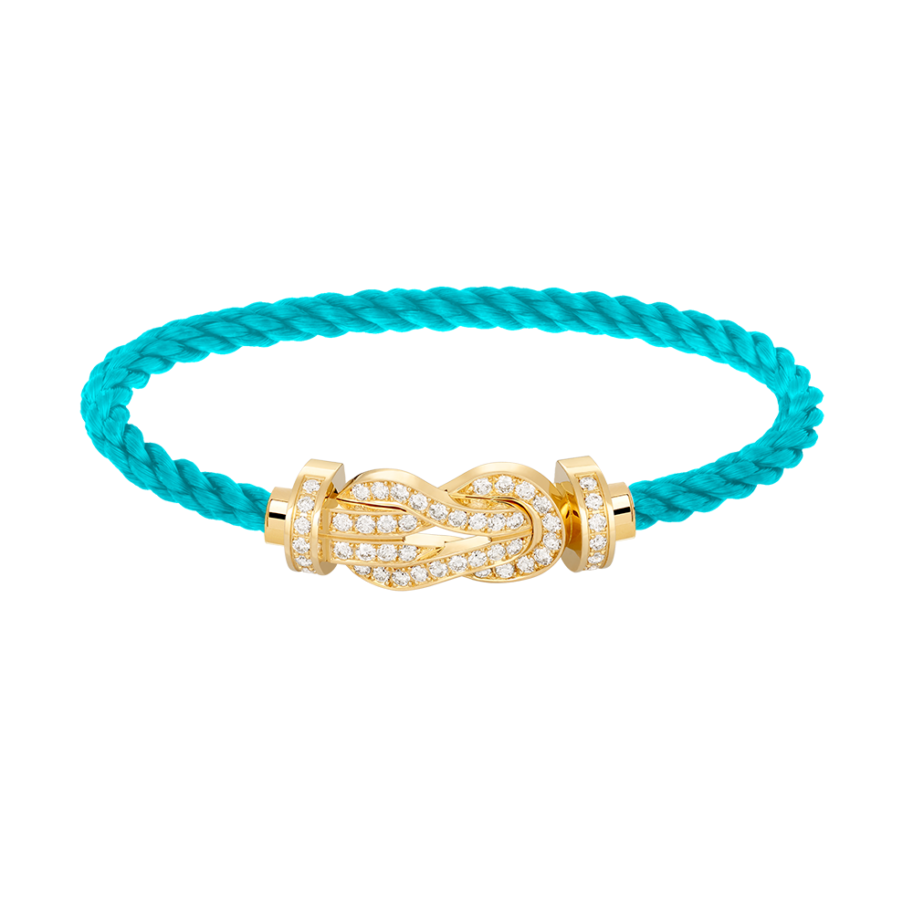 [✨Rose💎]CHANCE LARGE 8 FIGURE BUCKLE FULLDIAMOND BRACELET GOLD