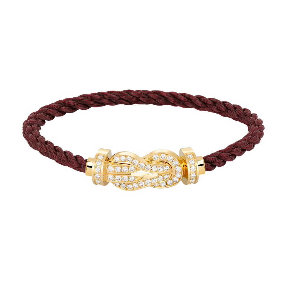 [✨Rose💎]CHANCE LARGE 8 FIGURE BUCKLE FULLDIAMOND BRACELET GOLD