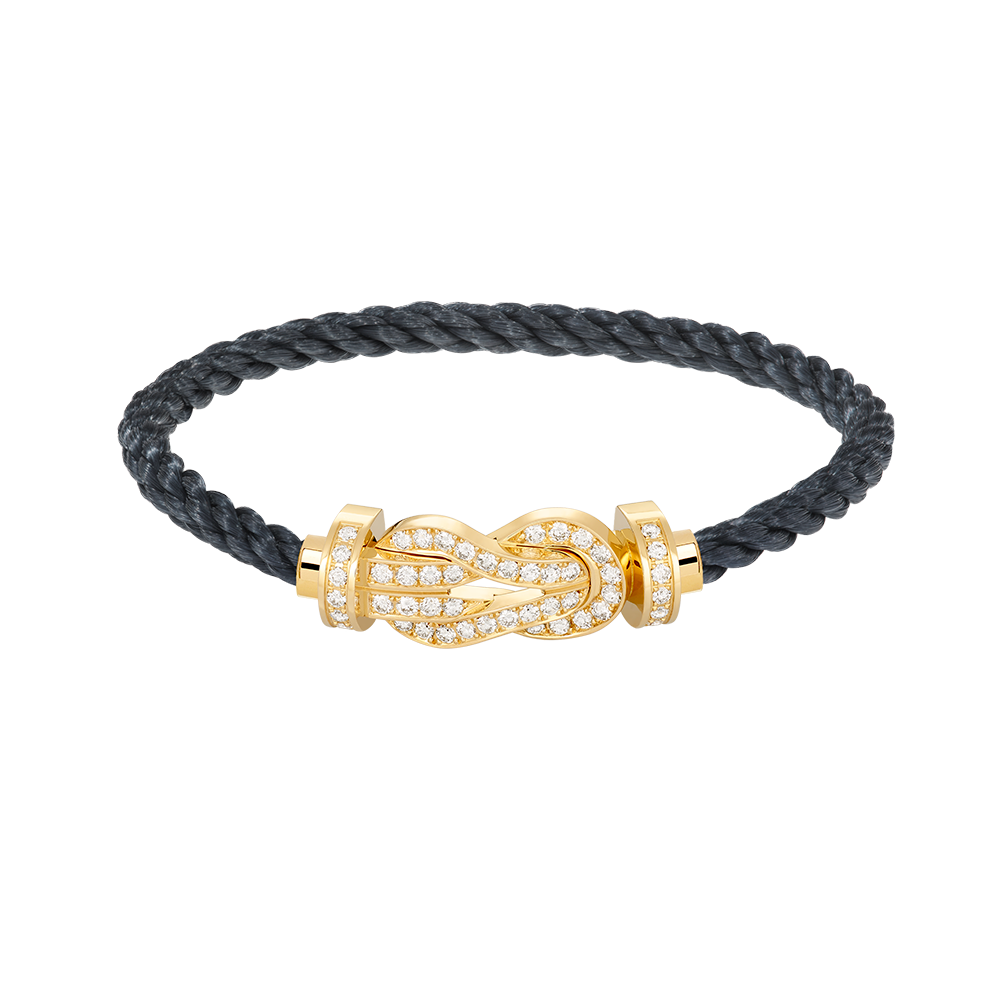 [✨Rose💎]CHANCE LARGE 8 FIGURE BUCKLE FULLDIAMOND BRACELET GOLD