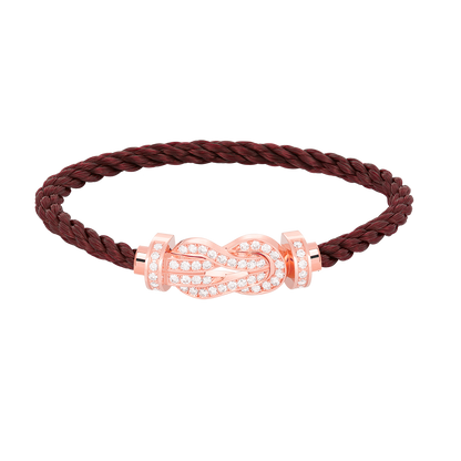 [✨Rose💎]CHANCE LARGE 8 FIGURE BUCKLE FULL DIAMOND BRACELET ROSE GOLD