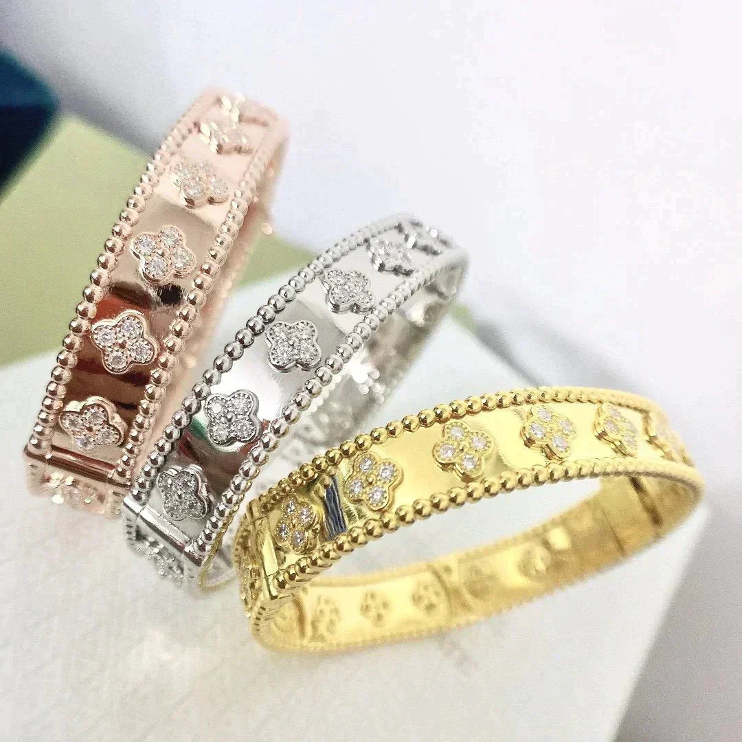 [✨Rose💎]CLOVER BRACELET 8MM DIAMONDS