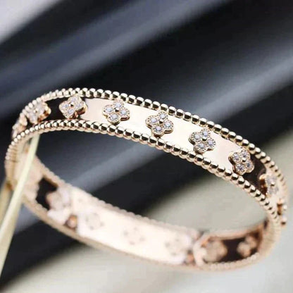[✨Rose💎]CLOVER BRACELET 8MM DIAMONDS