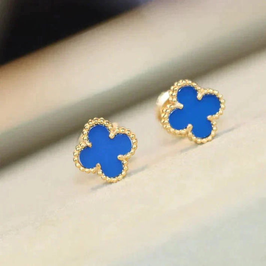 [✨Rose💎]CLOVER MINI 9.5MM TURQUOISE EARRINGS