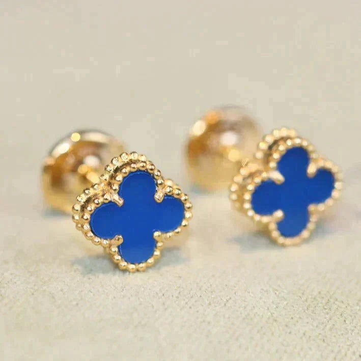 [✨Rose💎]CLOVER MINI 9.5MM TURQUOISE EARRINGS