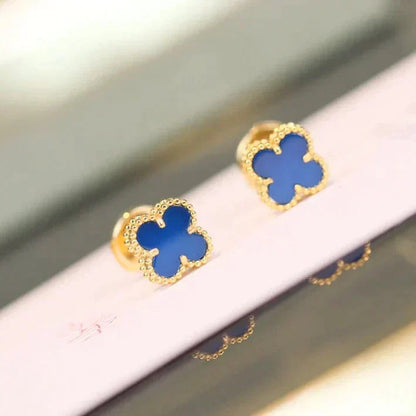 [✨Rose💎]CLOVER MINI 9.5MM TURQUOISE EARRINGS