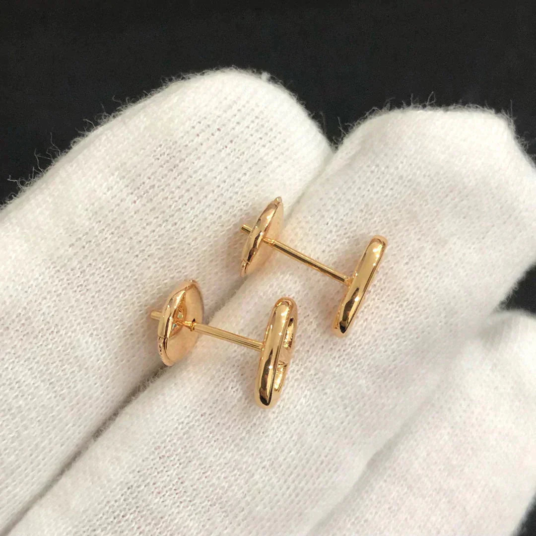 [✨Rose💎]CHAINE SMALL EARRINGS GOLD AND SILVER