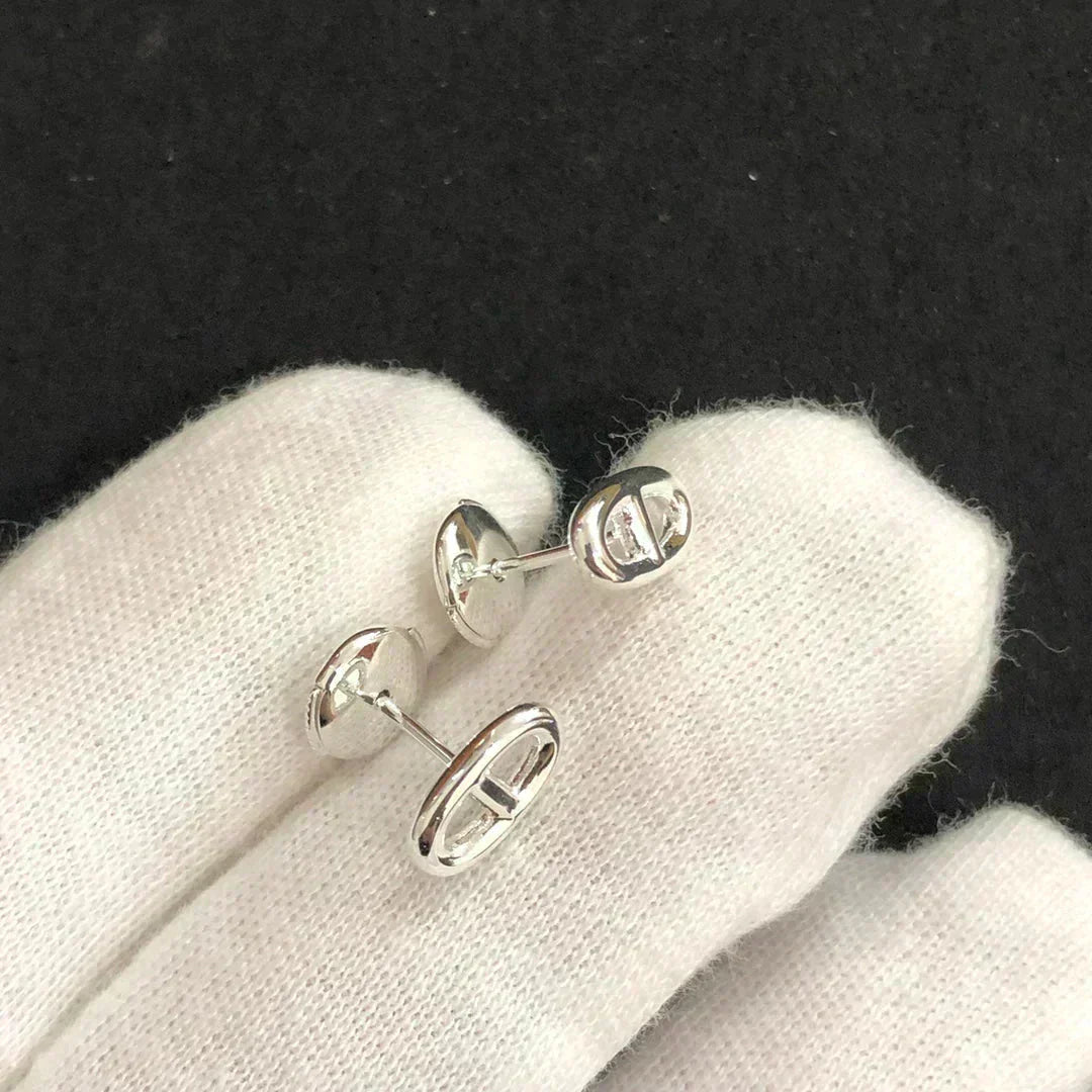 [✨Rose💎]CHAINE SMALL EARRINGS GOLD AND SILVER