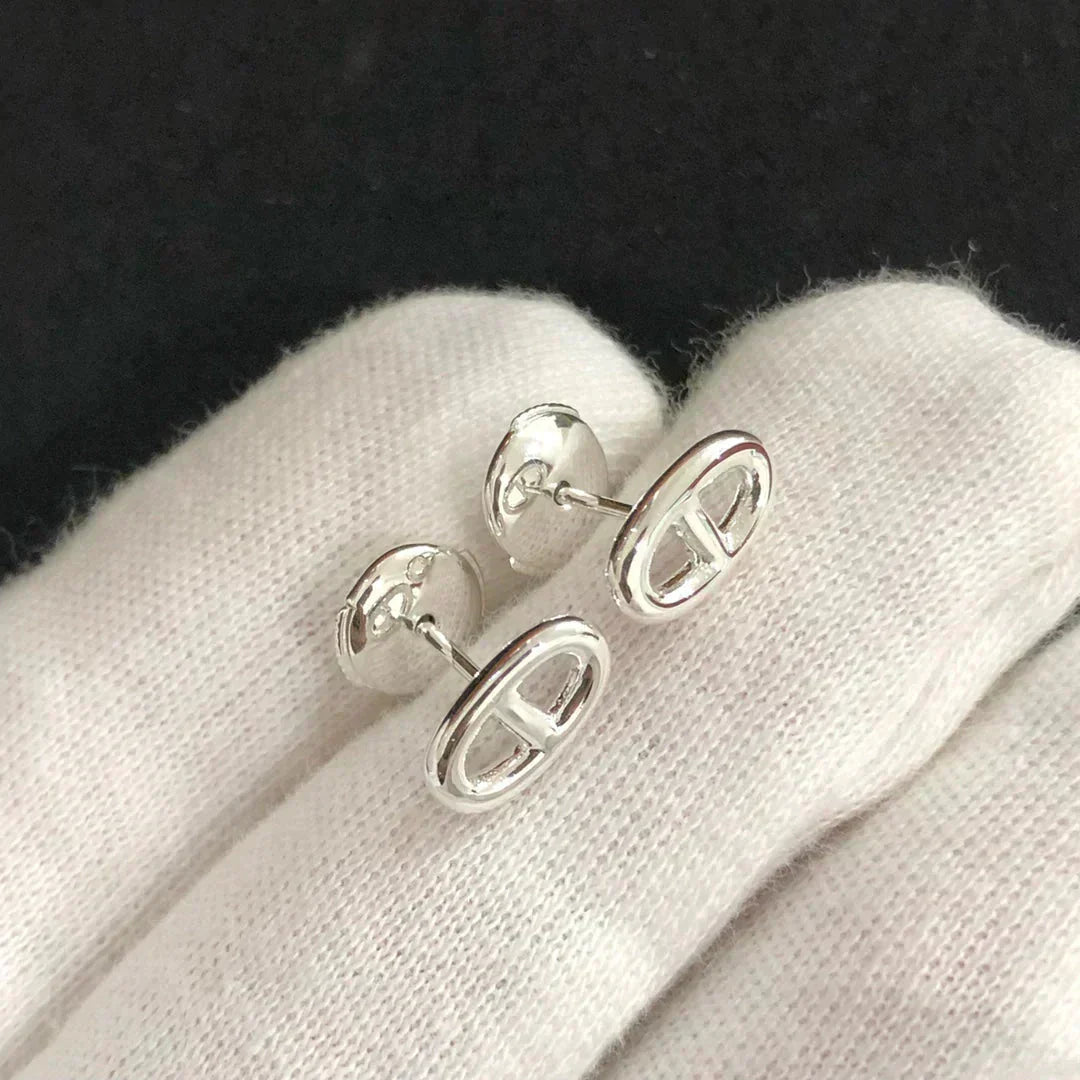 [✨Rose💎]CHAINE SMALL EARRINGS GOLD AND SILVER