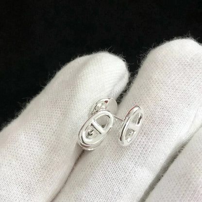 [✨Rose💎]CHAINE SMALL EARRINGS GOLD AND SILVER