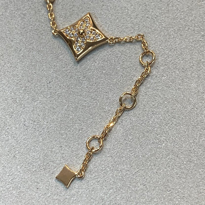 [✨Rose💎]STAR AND SUN 4 MOTIFS GOLD DIAMONDS BRACELET
