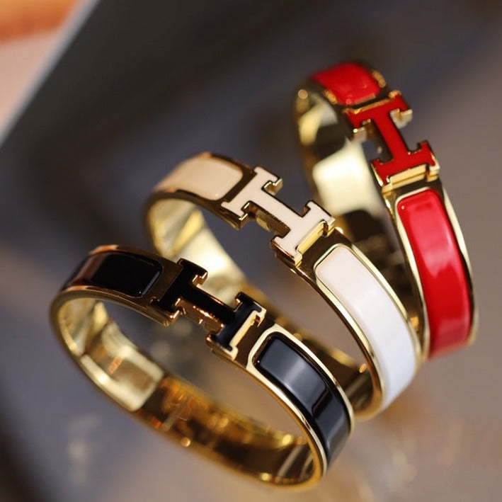 [✨Rose💎]H BRACELET 12MM GOLD