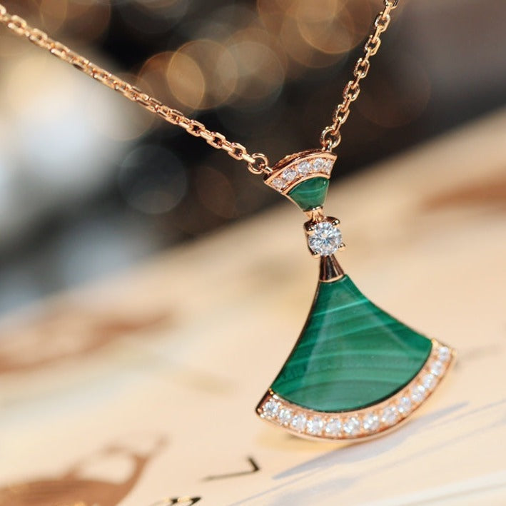 [✨Rose💎]DREAM NECKLACE MALACHITE DIAMOND