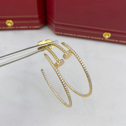 [✨Rose💎]JUSTE EARRINGS FULL DIAMONDS 1.8MM