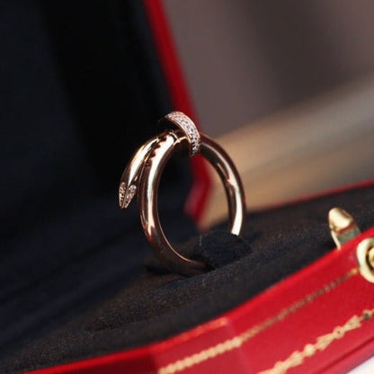 [✨Rose💎]JUSTE RING 2.65MM PINK GOLD DIAMOND
