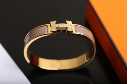 [✨Rose💎]H BRACELET GOLD DIAMOND