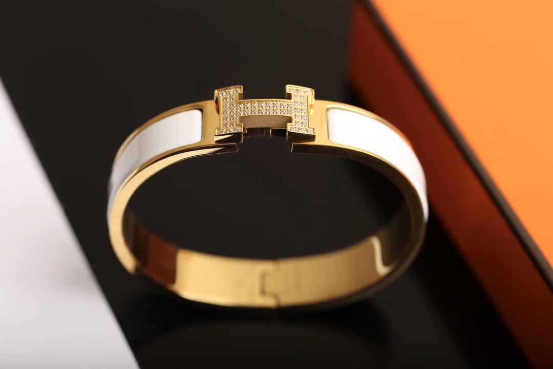 [✨Rose💎]H BRACELET GOLD DIAMOND