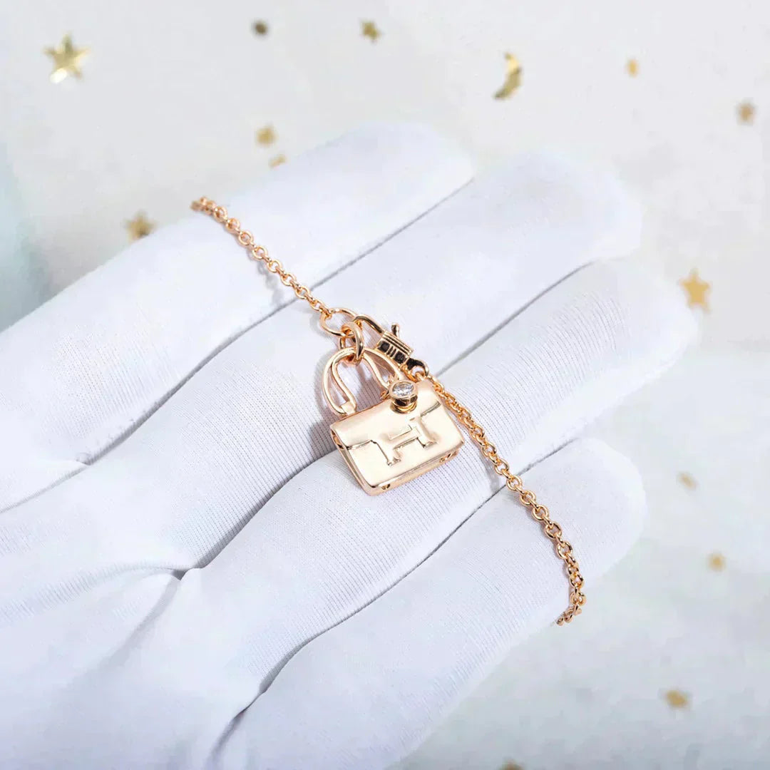 [✨Rose💎]AMULETTE PEDANT ROSE GOLD NECKLACE