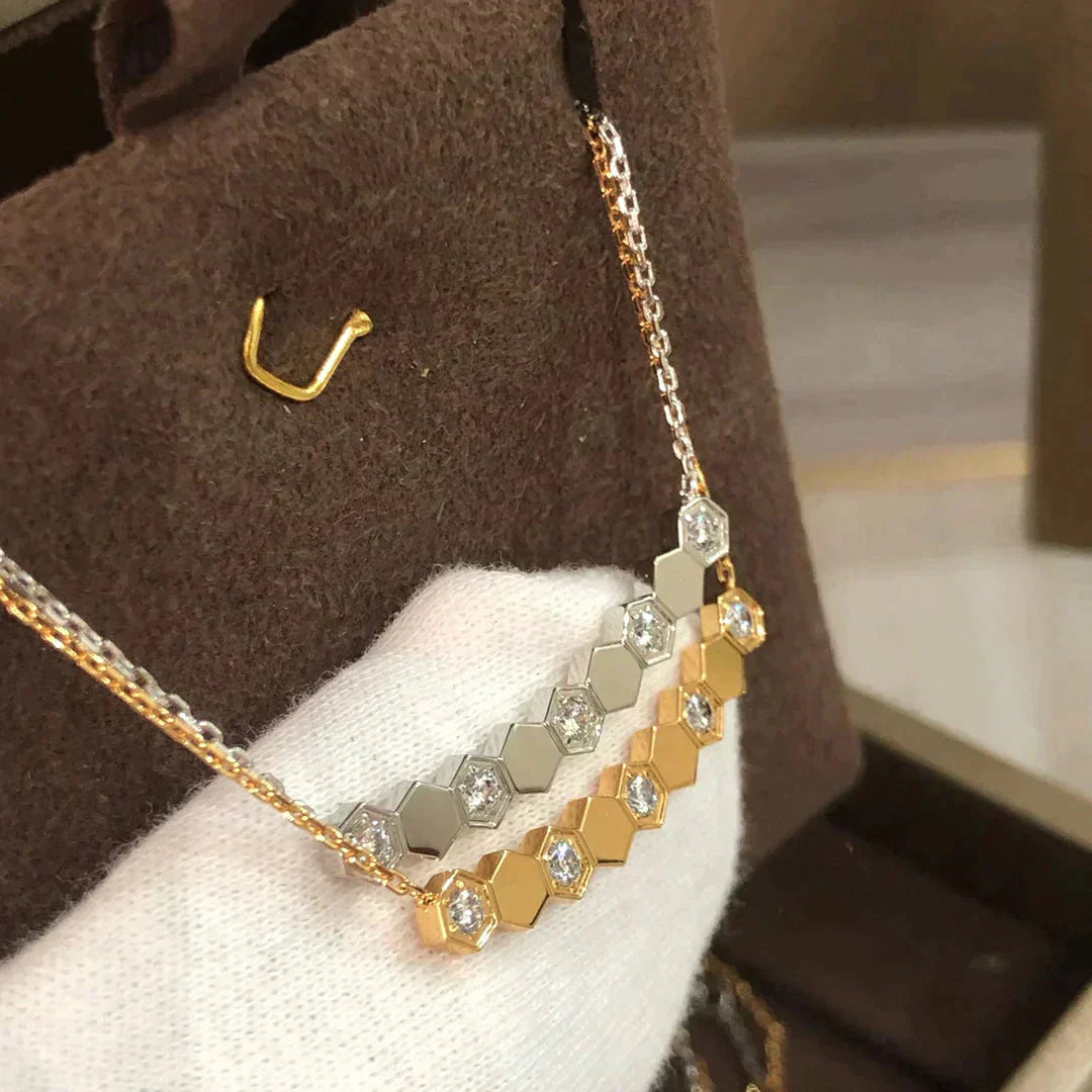 [✨Rose💎]BEE LOVE NECKLACE DIAMOND