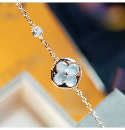 [✨Rose💎]SUN MOP GOLD 1 DIAMOND NECKLACE