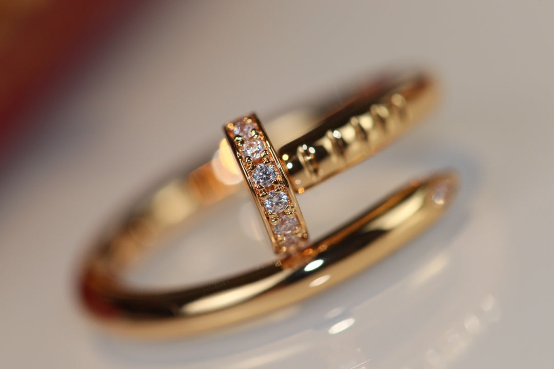 [✨Rose💎]JUSTE RING 2.65MM GOLD DIAMOND