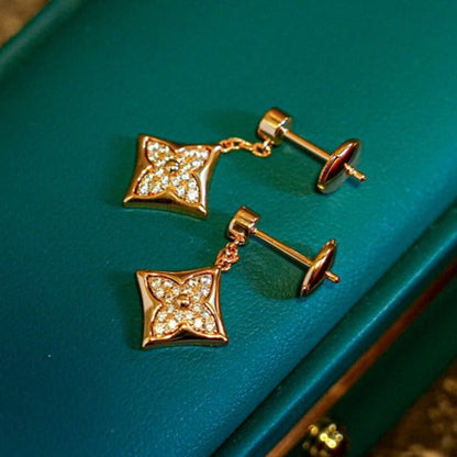 [✨Rose💎]STAR DIAMONDS EARRINGS GOLD