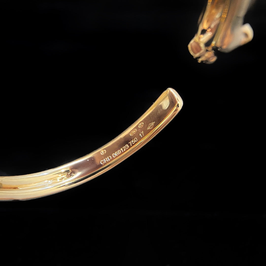 [✨Rose💎]PANTHERE GOLD OPEN BRACELET