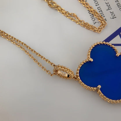[✨Rose💎]CLOVER 25MM NECKLACE TURQUOISE ROSE GOLD