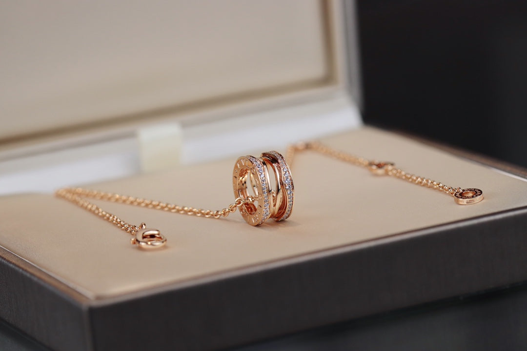 [✨Rose💎]ZERO 1 PINK GOLD NECKLACE