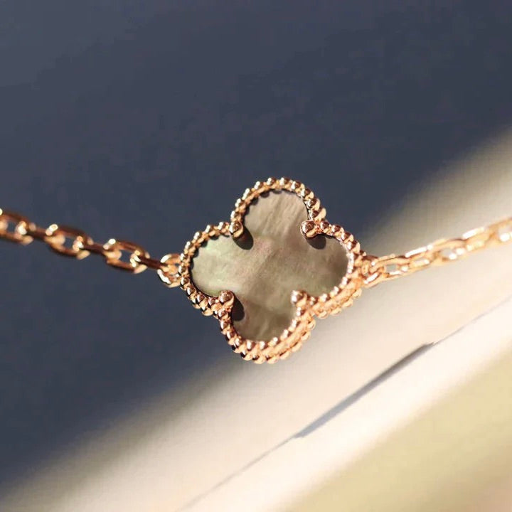 [✨Rose💎]CLOVER 20 MOTIFS LASER DIAMOND NECKLACE