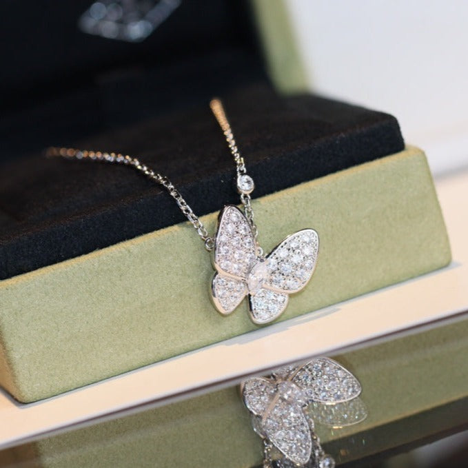 [✨Rose💎]BUTTERFLY DIAMOND NECKLACE