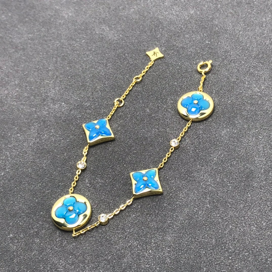 [✨Rose💎]STAR AND SUN TURQUOISE 4 MOTIFS 3 DIAMONDS