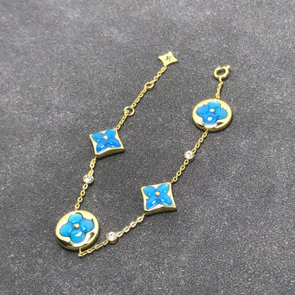 [✨Rose💎]STAR AND SUN TURQUOISE 4 MOTIFS 3 DIAMONDS