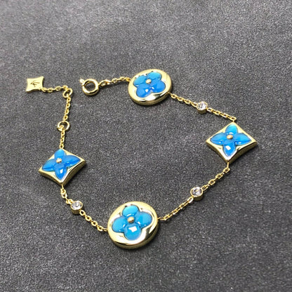 [✨Rose💎]STAR AND SUN TURQUOISE 4 MOTIFS 3 DIAMONDS