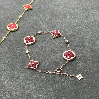 [✨Rose💎]STAR AND SUN CARNELIAN 4 MOTIFS 3 DIAMONDS