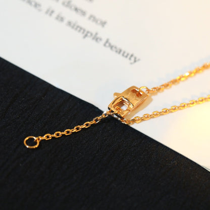 [✨Rose💎]STAR AND SUN DIAMOND PINK GOLD NECKLACE