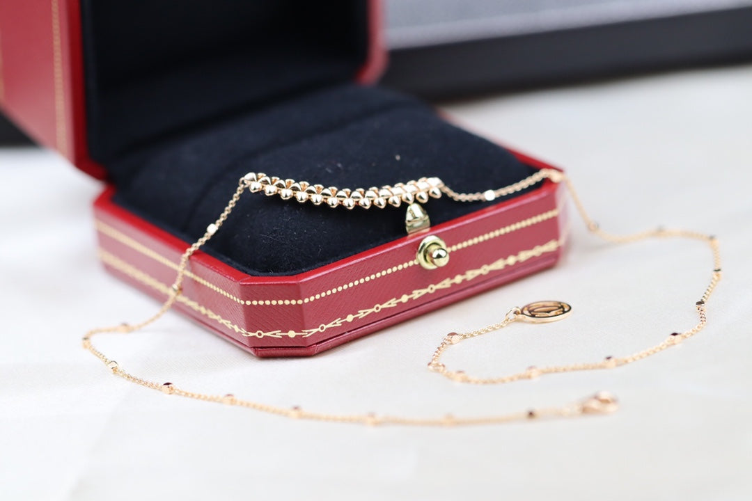 [✨Rose💎]CLASH PINK GOLD NECKLACE