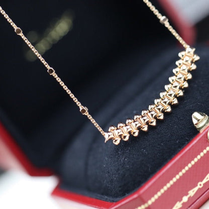 [✨Rose💎]CLASH PINK GOLD NECKLACE