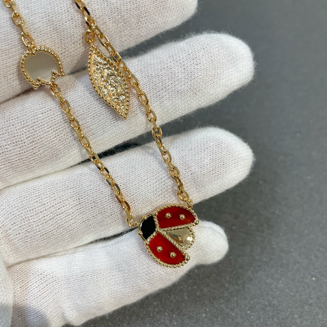 [✨Rose💎]LUCKY SPRING 15 MOTIFS GOLD NECKLACE