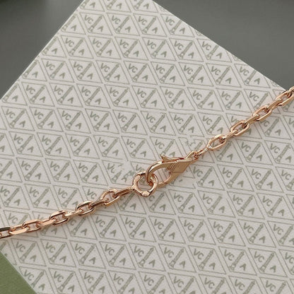 [✨Rose💎]LUCKY SPRING 15 MOTIFS ROSE GOLD NECKLACE