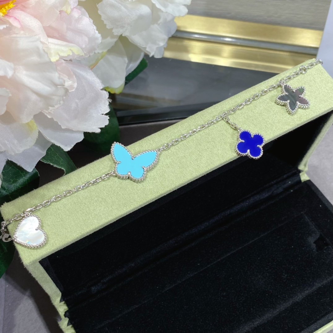 [✨Rose💎]LUCKY SPRING SILVER BRACELET 4 MOTIF