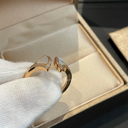 [✨Rose💎]DREAM MOP DIAMOND OPEN RING