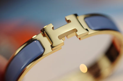 [✨Rose💎]H BRACELET 12MM BLUE GRAY