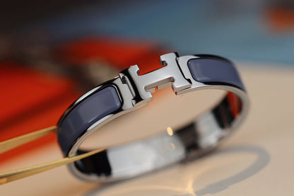 [✨Rose💎]H BRACELET 12MM BLUE GRAY